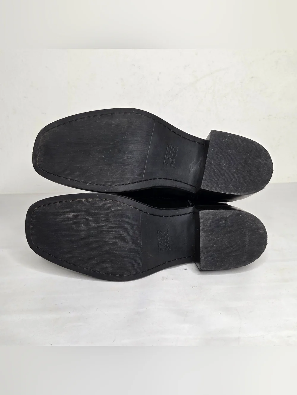 Frye and Co. Miranda 14 Boot Women 9M Stacked Heel Black Vegan Western Knee High - Picture 9 of 10